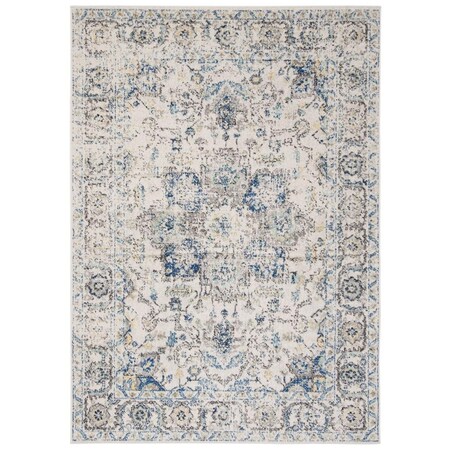 Safavieh 11 x 15 ft. Madison Power Loomed Rectangle Area Rug Grey & Ivory MAD603F-1115